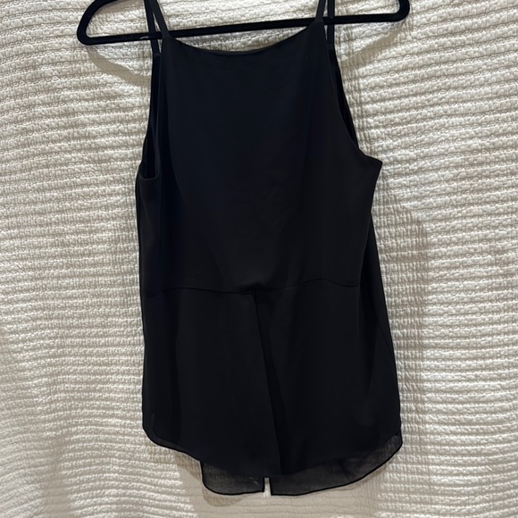 ! EUC BCBGMaxAzria Asymmetrical Black Sleeveless Camisole Sz S ! - Picture 5 of 5